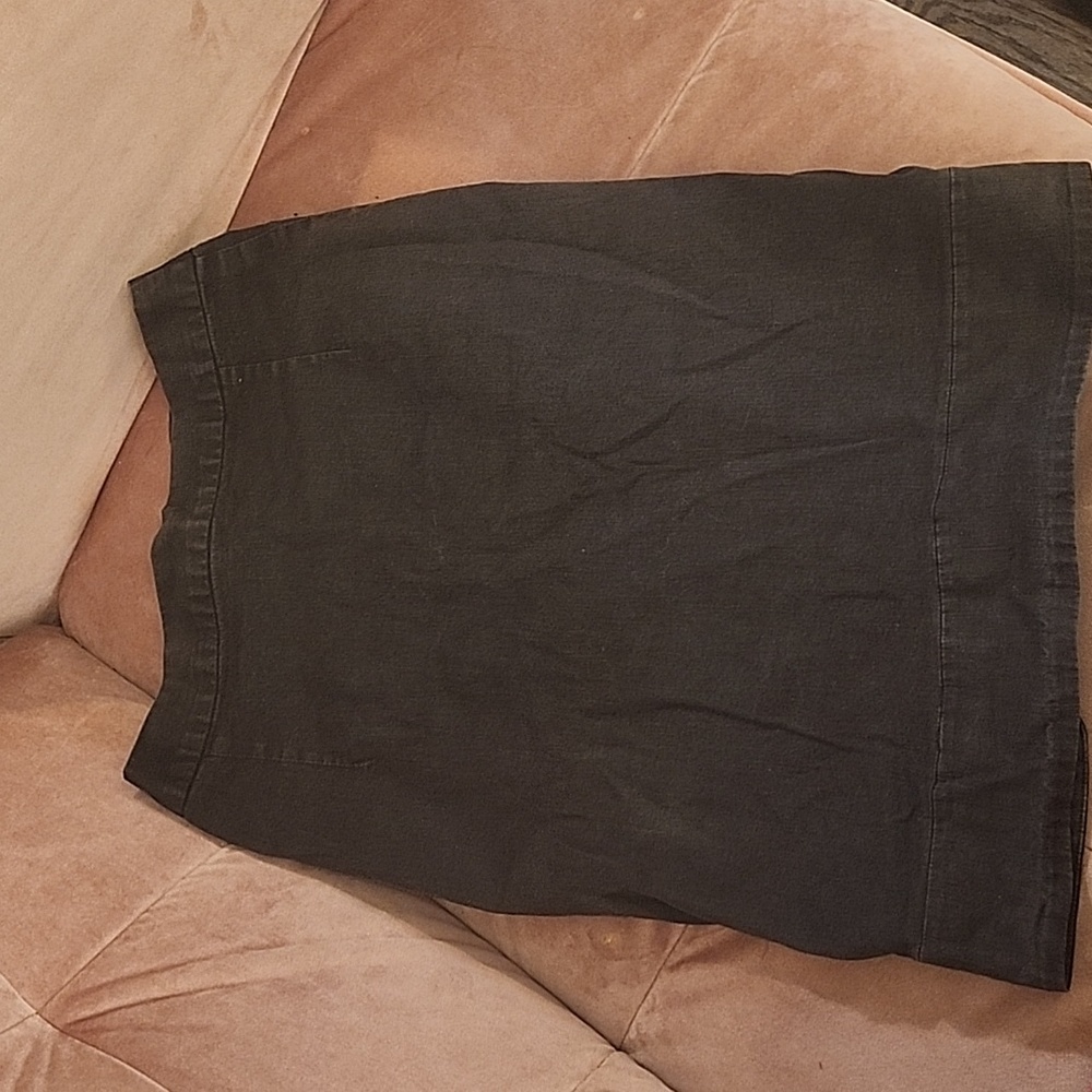 VIVIENNE WESTWOOD pencil skirt in dark grey denim